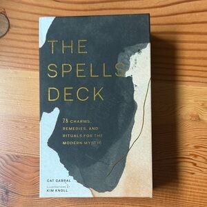 Anthropologie Enchantment Deck with Gold and White